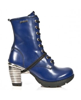 Blue leather boot New Rock M.TR001-C27