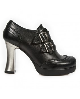 Sapato negra en couro New Rock M.GOTH5830-C1