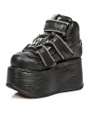 Chaussure montante noire en cuir M.EP286-C1