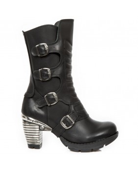 Black leather boot New Rock M.TR003X-S2