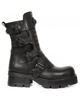 Black leather boot New Rock M.373X-S26