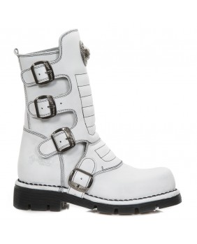 White leather boot New Rock M.373X-C38