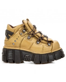 Sapato amarela en couro New Rock M.106-C42