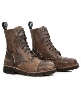 Brown leather rangers New Rock M.NEWMILI83-S17