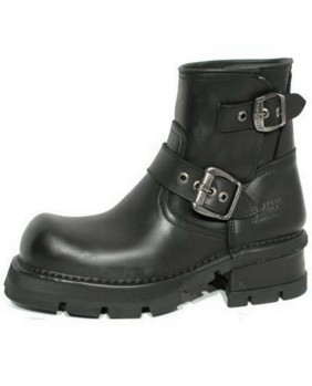 Black leather boot New Rock M.244-C1