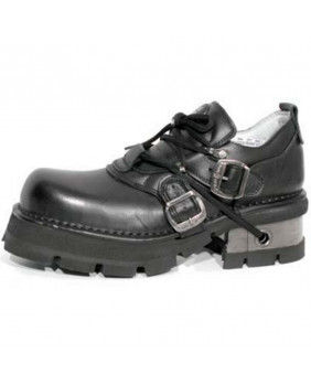 Zapatos negra en cuero New Rock M.994-C1