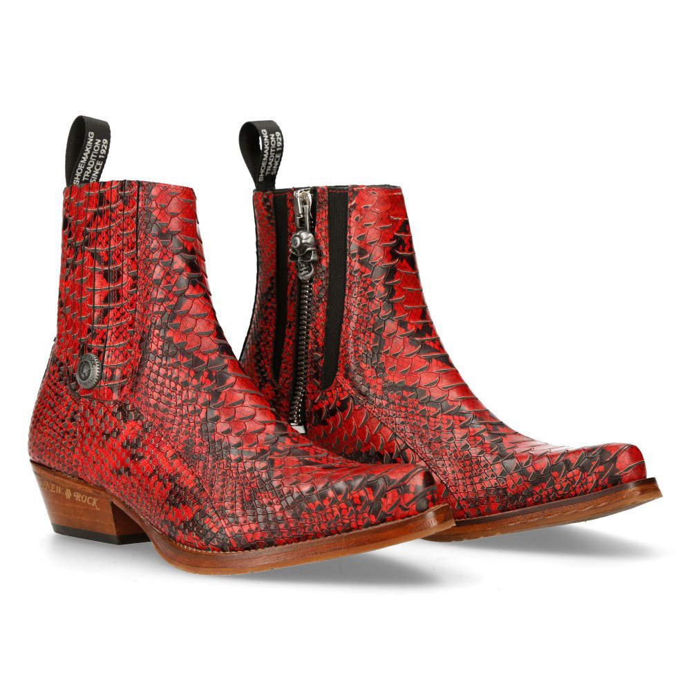 new rock snakeskin boots