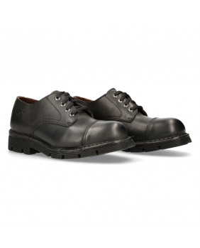 Sapato negra en couro New Rock M.NEWMILI03-S1