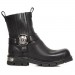 Boots noire en cuir New Rock M.1606-C1