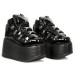 Chaussure noire en cuir New Rock M-TANK006C-C7