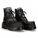 Black leather ankle boots New Rock M-988-C10
