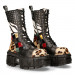 Multicolor and black leather boot New Rock M-MILI244-C1