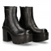 Black leather ankle boots New Rock M-SEVE43-C1